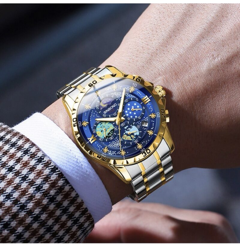 HANYA LOGIS Men's Shining Star Metal Watch - Image 3
