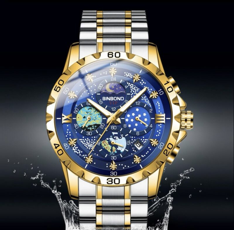 HANYA LOGIS Men's Shining Star Metal Watch - Image 4