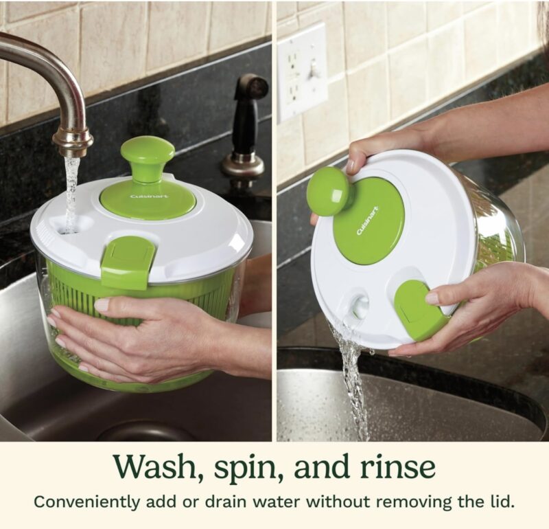 Cuisinart Salad Spinner Wash Spin & Dry Salad Greens Fruits Vegetables - Image 3